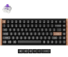 Klaviatūra - Keychron K2 HE SE Belaidė Mechaninė RGB Klaviatūra, Anglies Juoda