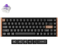 Keychron K6 HE Wireless (K6H-F1) – US išdėstymas – Gateron Magnetic Nebula – Carbon Juodas (Juoda) Magnetinė Belaidė Žaidimų Klaviatūra