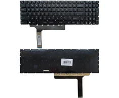 Klaviatūra - MSI GP76 GS76 GE76 RGB Apšviesta JAV Išdėstymas Juoda