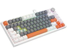 Savio ASTRAL Baltas JADE 3 COLOURS klaviatūra Gaming USB QWERTY US International