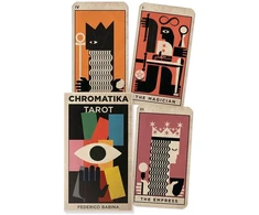 Kolekcionuojamos Kortelės - Chromatika Taro Kortos Lo Scarabeo, 78 Kortos, Vadovas, 12.7 x 7.5 x 4.5 cm, Daugiaspalvė
