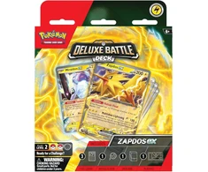 Kolekcionuojamos Kortelės - Pokémon Deluxe Battle Deck Zapdos 60 Cards, Playmat, Metal Coin