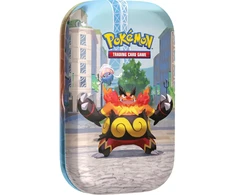 Kolekcionuojamos Kortelės - Pokémon TCG Lumiose City Mini Tin Emboar, 2 Booster Packs, Sticker Sheet, Kodo kortelė