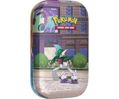 Kolekcionuojamos Kortelės - Pokémon TCG Lumiose City Mini Tin Gallade, 2 Booster Packs, Sticker Sheet, Code Card
