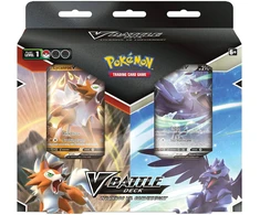 Kolekcionuojamos Kortelės - Pokémon TCG: V Battle Deck Lycanroc Vs. Corviknight 2 Decks