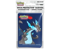 Kolekcionuojamos Kortelės - Ultra PRO Mega Charizard X 65 Sleeves 66x91 mm Juoda
