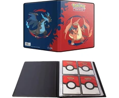 Kolekcionuojamų Kortelių Albumas - Ultra PRO Mega Charizard X &amp; Y 4 Kišenių Albumas 80 Kortelių