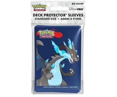 Kolekcionuojamos Kortelės - Ultra PRO Mega Charizard X 65 Sleeves 66x91 mm Juoda