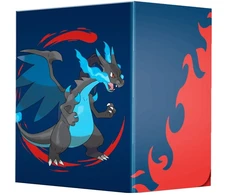 Kolekcionuojamos Kortelės - Ultra PRO Pokémon Trading Card Game Mega Charizard X Flex Deck Box 100 Cards Juodas