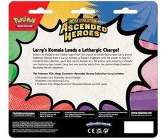Kolekcionuojamų kortų žaidimas - Pokémon Mega Evolution: Ascended Heroes Collection Blister (Larry) Foil Promo Card, Metal Coin, 2 Booster Packs