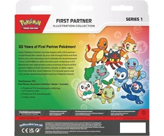 Kolekcionuojamų Kortų Žaidimas - Pokémon First Partner Iliustracijų Kolekcijos Dėžutė, 3 Promo Kortos, 2 Booster Pakuotės, Daugiaspalvė