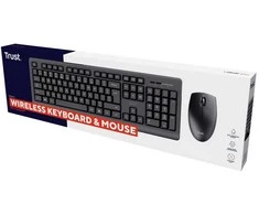 Trust Primo - set (Belaidė klaviatūra + wireless pelė), juodas