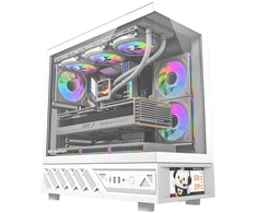 Kompiuterio korpusas - darkFlash DS950V Midi Tower ATX, 6 ventiliatoriai, 6 colių ekranas, balta