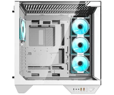 Kompiuterio Korpusas - Darkflash DY470 Midi Tower ATX, MicroATX, ITX, Grūdintas Stiklas, Balta