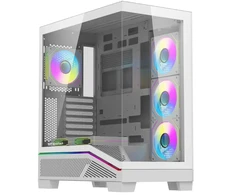 Kompiuterio Korpusas - DarkFlash K430 | ATX | 6 Ventiliatoriai | USB-C | Balta
