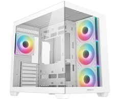 Kompiuterio Korpusas - DeepCool CG530 4F WH Midi Tower Baltas