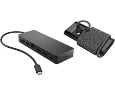 Kompiuterio Priedas - HP Universal USB-C Multiport Hub Su 65W Maitinimo Adapteriu, 2x USB-A, HDMI, RJ-45, Juodas