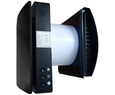 Rekuperatorius - HiSmart Rekuperatorius Vienam Kambariui Iki 46m2 Su Drėgmės Jutikliu, Wi-Fi, Juodas