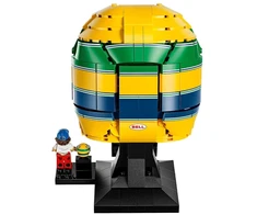 Konstravimo rinkinys - LEGO Editions 43024 Ayrton Senna Helmet, 931 detalė, ekspozicinis modelis, 190 × 130 × 130 mm, 1 minifigūrėlė