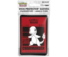 Kortelių dėklas - Ultra PRO Charmander Deck Protector Sleeves (65 kortelių) Raudona