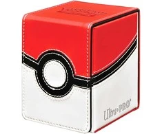 Kortelių dėžutė - Ultra PRO Poké Ball Alcove Flip Box 100 kortelių Matinė Juoda