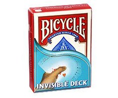 Kortų Kaladė - „Bicycle Invisible Playing Cards“ 63.5 x 88.9 mm Raudona