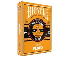 Kortų Žaidimas - Bicycle Disney Classic Pluto 52 Kortos Ir 2 Džokeriai, 63.5 × 88.9 mm, Oranžinė