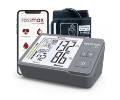 Kraujospūdžio matuoklis Kraujo Spaudimo Matuoklis - Rossmax Z5 PARR Automatinis, Bluetooth, Didelis LCD Ekranas, Pilkas