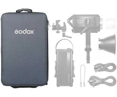 Krepšys - Godox CB34 užtrauktuku uždaromas krepšys M600D LED šviesai juodas