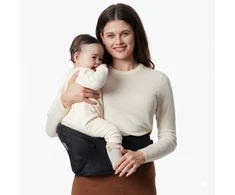 Kūdikio nešioklė - Momcozy su klubine sėdyne, 5–36 mėn., iki 20 kg, juoda