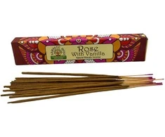 Orkay Smilkalų lazdelės Rose Vanilla Mandala Masala, Namaste India, 15g