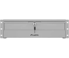 Lanberg 19" Rack Cabinet Drawer - Lanberg 19" 3U Plieninė Dėžė 90 kg Apkrovos Talpa Pilka