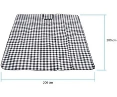 PROMIS Picnic Blanket, Žalias Stripes, 200 cm x 150 cm
