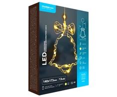 LED Apšvietimas - Modee C4010 Šiltos Baltos Spalvos Kalėdinė Lango Dekoracija, 13 LED Lempučių