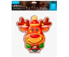 LED Apšvietimas - Modee ML-C4002 7 LED Šiltai Balta Elnio Langų Dekoracija