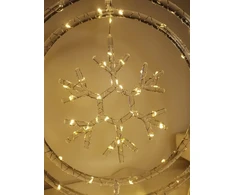 LED Lemputė - Modee ML-C3009 Šiltai Balta 60 LED Varpo Dekoracija 30 cm 80 cm 50 cm IP20, Maitinama Baterijomis, Šiltai Balta