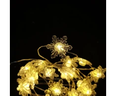 LED lemputė - Modee ML-C3019 10 LED šiltai baltos snaigių girliandos