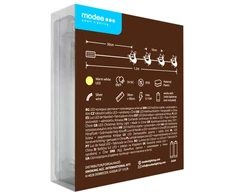 LED lemputė - Modee ML-C3021 90 cm 10 LED šiltai baltos kalėdinės lemputės