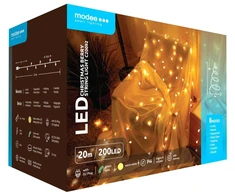 LED lemputės - Modee ML-C20092 20 m 200 LED šiltai baltos girliandos