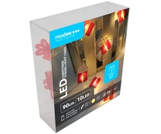 LED lemputės - Modee ML-C3025 0,9 m šiltos 10 LED dovanų girliandos