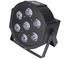 LED Prožektorius - Light4Me TRI PAR Basic 7x9 70W DMX Juodas