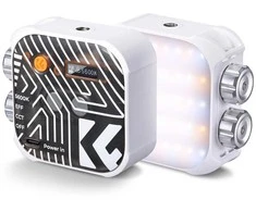 LED Šviesa - K&amp;F Concept KF34.035 V1 2500-9900K 96+ CRI Įkraunama Baterija