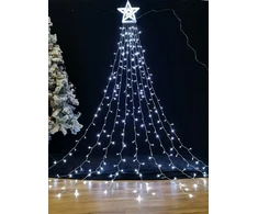 LED šviesa - Modee ML-C3001 300 LED 6 m žvaigždės šaltai balta、】【