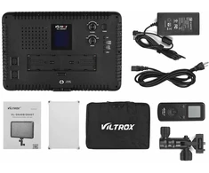 LED šviestuvas - Viltrox VL D640T 640 LED 3 300–5 600 K reguliuojamas šviestuvas baltas