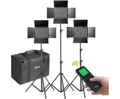 LED šviestuvas - Viltrox VL D85T trigubas rinkinys