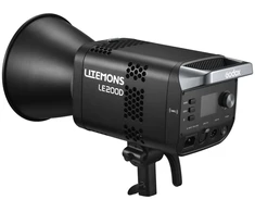 LED vaizdo šviesos šaltinis - Godox LE200D juodas, 220 W, 5 600 K, COB LED, Bowens jungtis, CRI 96, 0–100 % šviesumo reguliavimas, DMX/RDM, 7 efektai, valdymas programėle
