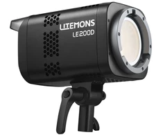 LED vaizdo šviesos šaltinis - Godox LE200D juodas, 220 W, 5 600 K, COB LED, Bowens jungtis, CRI 96, 0–100 % šviesumo reguliavimas, DMX/RDM, 7 efektai, valdymas programėle