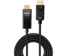 Adapteris - LINDY DisplayPort į HDMI 4K60Hz Adapteris 18Gbps 0.5 m