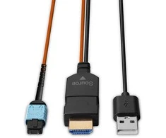 AV Ilgintuvas - LINDY MPO Šviesolaidinis HDMI 8K60 48Gbps USB Maitinimas 100 m