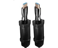 HDMI Laidas - LINDY Armuotas Šviesolaidinis Hibridinis HDMI Laidas, 8K60, 48Gbps, 70 m, Juodas